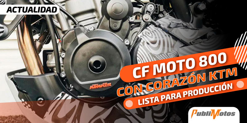 CF Moto 800 con corazón KTM | lista para producción