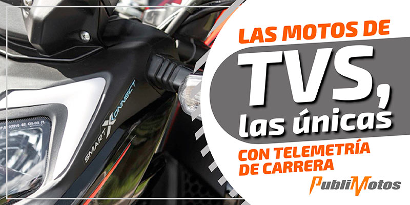 Las motos de TVS, las únicas con telemetría de carrera