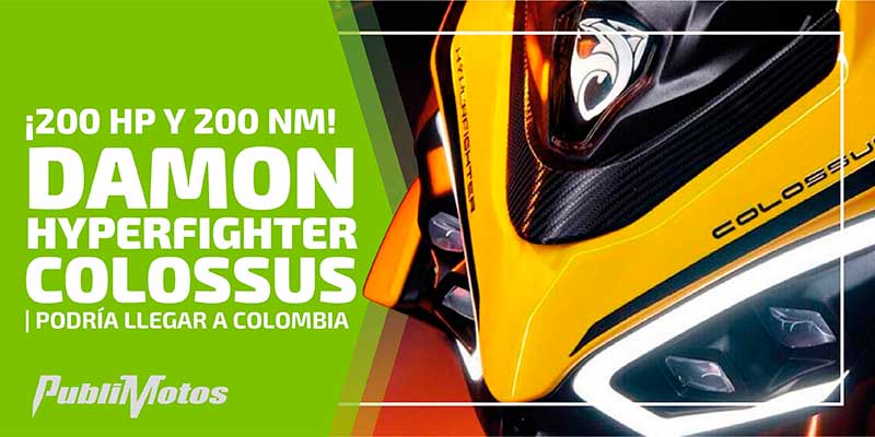 ¡200 Hp y 200 Nm! Damon Hyperfighter Colossus | Podría llegar a Colombia