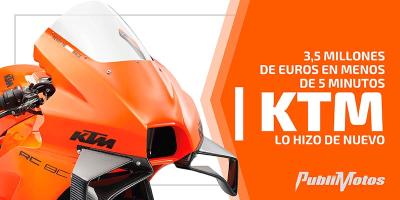 3,5 millones de Euros en menos de 5 minutos | KTM lo hizo de nuevo