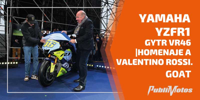 Yamaha YZFR1 GYTR VR46. Homenaje a Valentino Rossi. GOAT