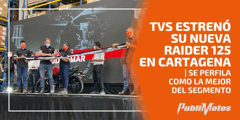 TVS estrenó su nueva Raider 125 en Cartagena | Se perfila como la mejor del segmento