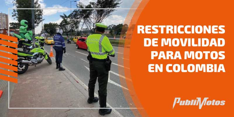 Restricciones de movilidad para motos en Colombia 