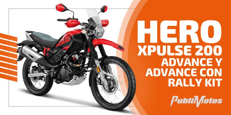 Hero Xpulse 200 Advance y Advance con Rally Kit