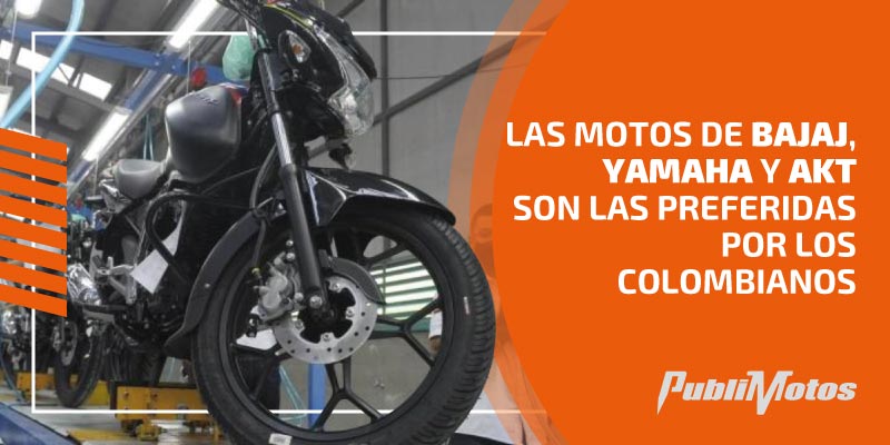 Las motos de Bajaj, Yamaha y AKT son las preferidas por los colombianos