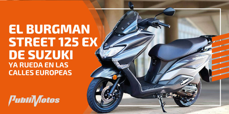 El Burgman Street 125 EX de Suzuki ya rueda en las calles europeas