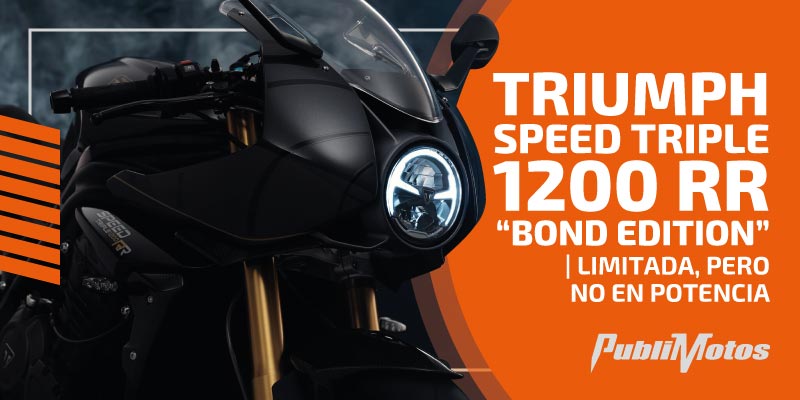 Triumph Speed Triple 1200 RR “Bond Edition” | Limitada, pero no en potencia