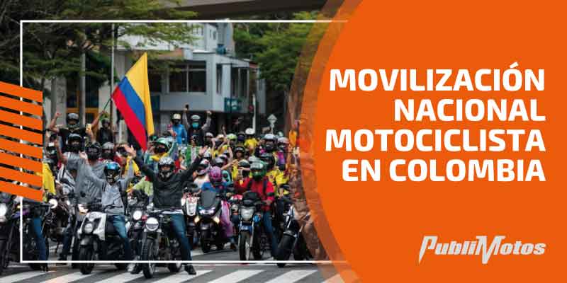 Movilización Nacional Motociclista en Colombia