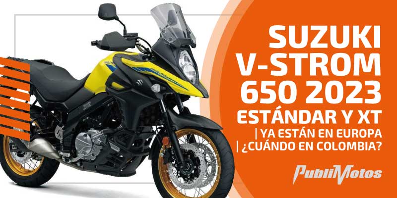 Suzuki V-Strom 650 2023 estándar y XT | Ya están en Europa | ¿Cuándo en Colombia?
