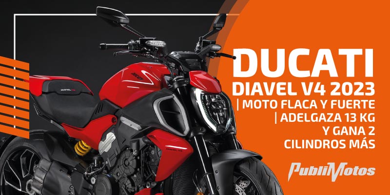 Ducati Diavel V4 2023 | Moto flaca y fuerte | Adelgaza 13 kg y gana 2 cilindros más