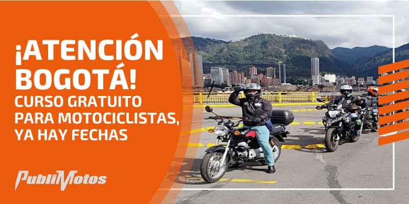 ¡Atención Bogotá! Curso gratuito para motociclistas, ya hay fechas