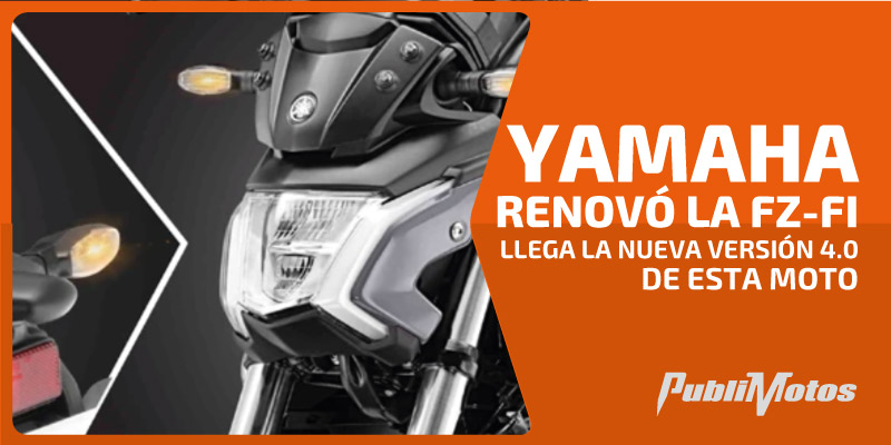 Yamaha renovó la FZ-FI / llega la nueva versión 4.0 de esta moto