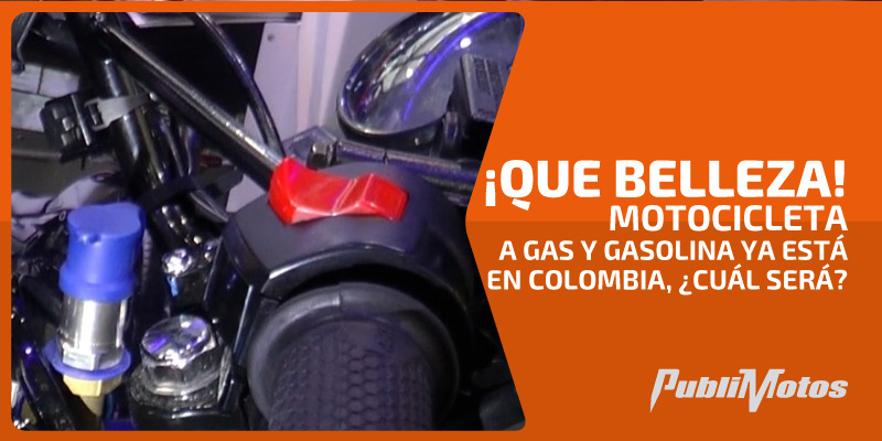 ¡QUE BELLEZA! Motocicleta a gas y gasolina ya está en Colombia, ¿cuál será?