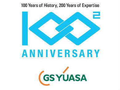 GS Yuasa 100 Logo
