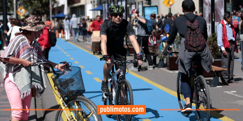 Día sin moto en Bogota