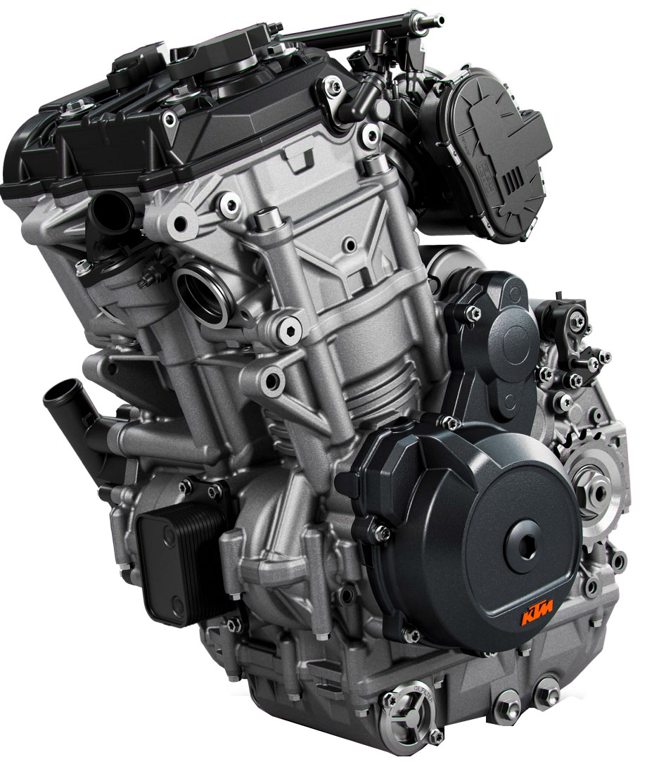 KTM motor DOHC de 8 válvulas y refrigeración líquida