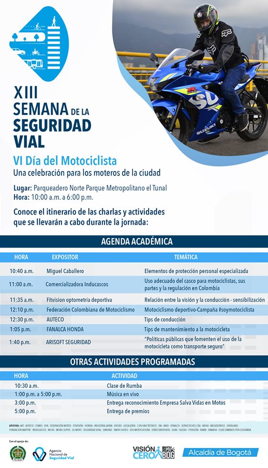 agenda académica día del motociclista